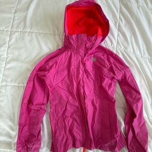 The North Face Kids Raincoat - Pink and Red